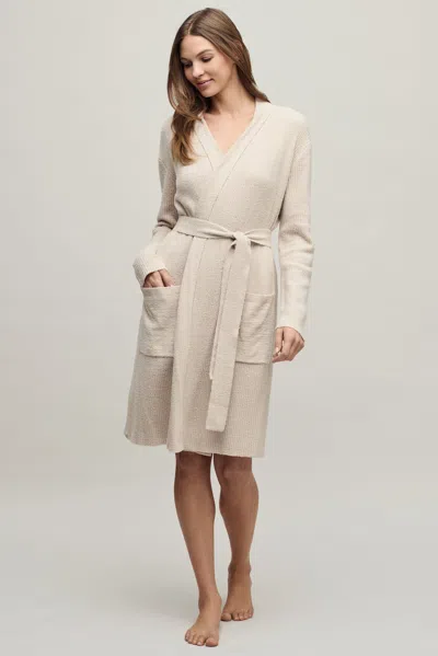 Barefoot Dreams Cozychic Lite® Ribbed Robe In Stone