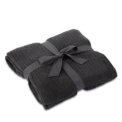 Barefoot Dreams Cozychic Lite Ribbed Throw In Carbon