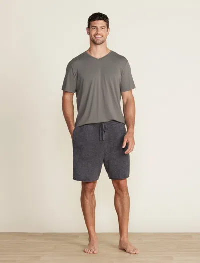 Barefoot Dreams Cozychic Lite® Rolled Edge Shorts In Carbon