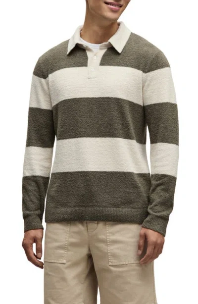Barefoot Dreams Cozychic® Lite Rugby Pajama Polo Sweater In Multi
