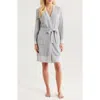 Barefoot Dreams Cozychic Lite® Tonal Contrast Robe In Blue
