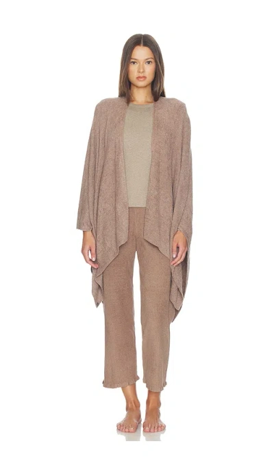 Barefoot Dreams Cozychic Lite Weekend Wrap In Brown