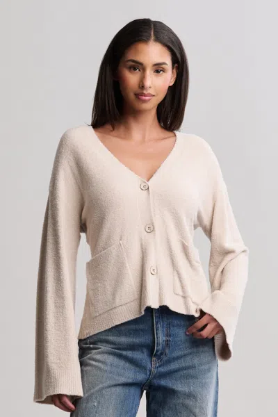 Barefoot Dreams Cozychic Lite® Wide Sleeve Button Front Cardigan In Neutral