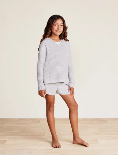 Barefoot Dreams Babies' Cozychic Lite® Youth Girl's Ribbed Lounge Set In White
