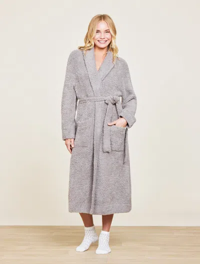 Barefoot Dreams Cozychic® Long Solid Robe In Nickel