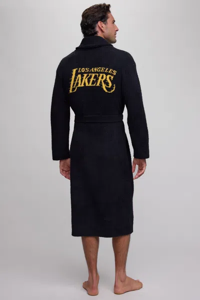 Barefoot Dreams Cozychic® Los Angeles Lakers™ Unisex Robe In Black Multi