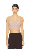 Barefoot Dreams Cozychic Luxe Cropped Cami In 柳黄色