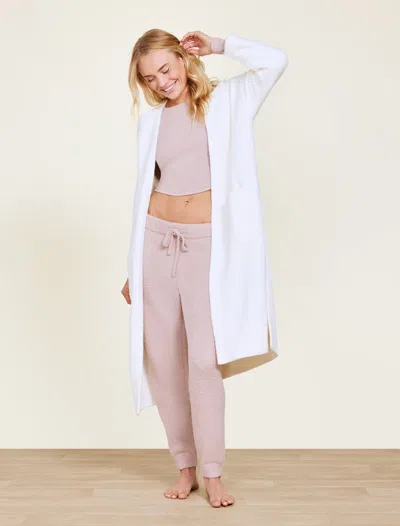 Barefoot Dreams Cozychic® Luxe High Slit Cardigan In Pearl
