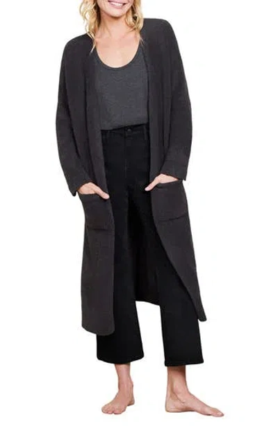 Barefoot Dreams ® Cozychic® Luxe High Slit Long Cardigan In Black