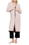 Barefoot Dreams ® Cozychic® Luxe High Slit Long Cardigan In Pink
