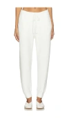 Barefoot Dreams Cozychic Luxe Jogger In White