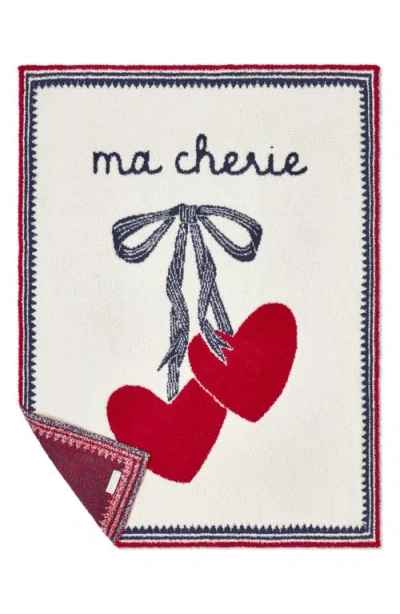 Barefoot Dreams Cozychic® Ma Cherie Stroller Blanket In Red