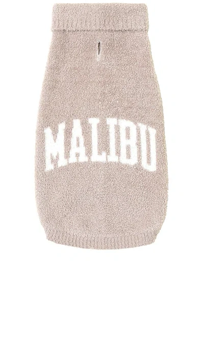 Barefoot Dreams Cozychic Malibu Pet Sweater In 灰褐色，奶油色