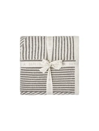 Barefoot Dreams Cozychic Mixed Striped Cotton-blend Throw Blanket