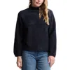 Barefoot Dreams Cozychic® Mock Neck Sweater In Blue