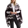 Barefoot Dreams Cozychic Mosaic Wrap In Black
