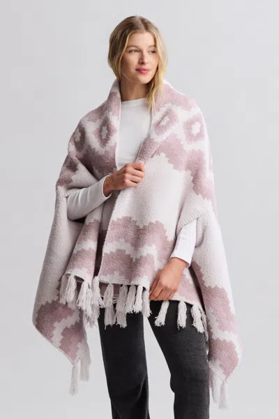 Barefoot Dreams Cozychic® Mosaic Wrap In Faded Rose Multi