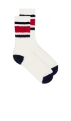 Barefoot Dreams Cozychic Multi Color Tube Socks In White