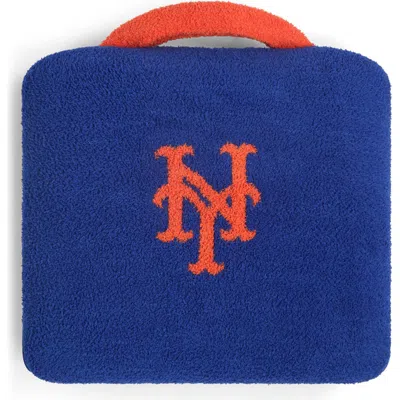Barefoot Dreams Cozychic New York Mets Travel Blanket In Blue