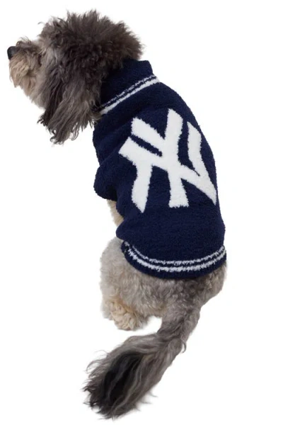 Barefoot Dreams Cozychic New York Yankees Pet Sweater In Black