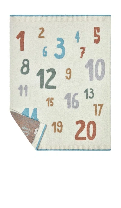 Barefoot Dreams Cozychic Number Stroller Blanket In Neutral