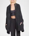 Barefoot Dreams Cozychic Oversized Blanket Wrap In Carbon