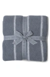 Barefoot Dreams Cozychic™ Pinstripe Bed Blanket In Gray