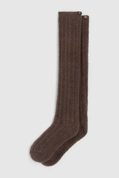 Barefoot Dreams Cozychic® Pointelle Knee High Socks In Umber