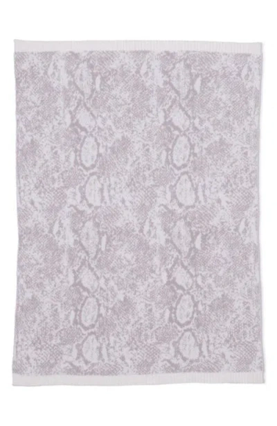 Barefoot Dreams Cozychic® Python Print Throw Blanket In Blue