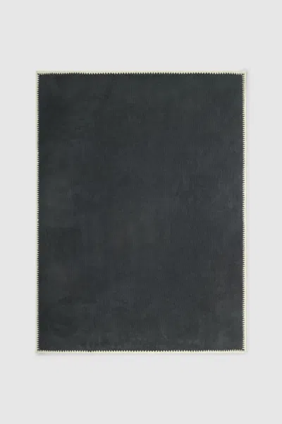 Barefoot Dreams Cozychic® Rib Blanket Stitch Throw In Black