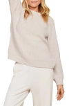 Barefoot Dreams Cozychic® Rib Crewneck Lounge Top In Stone