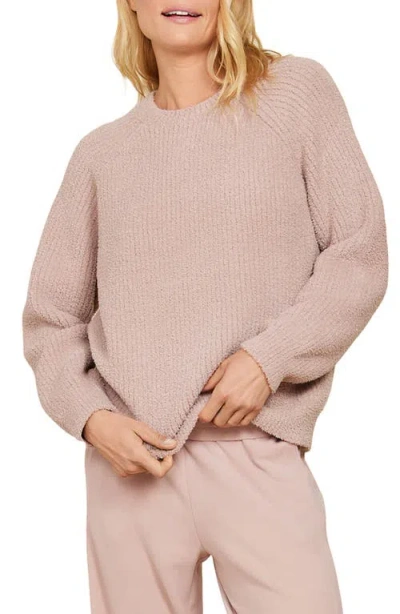 Barefoot Dreams Cozychic® Rib Crewneck Lounge Top In Willow