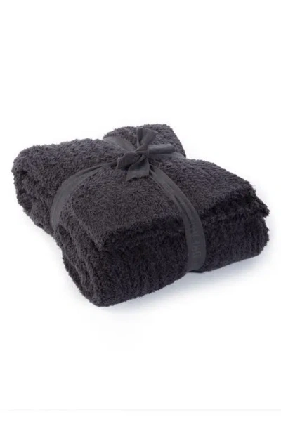 Barefoot Dreams Cozychic Ribbed Throw In Carbon