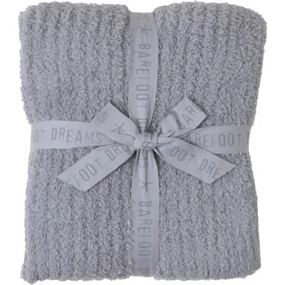 Barefoot Dreams Cozychic Ribbed Throw In Dove Gray