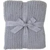 Barefoot Dreams Cozychic Ribbed Throw In Dove Gray