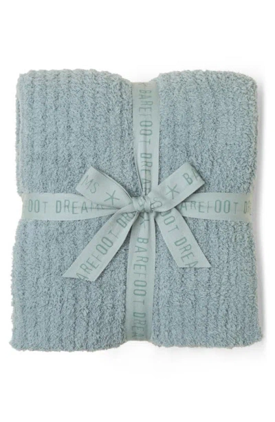 Barefoot Dreams Cozychic Ribbed Throw In Meadow Green
