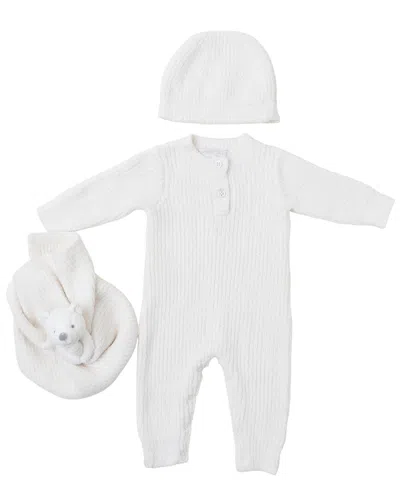 Barefoot Dreams Cozychic Ribbed Baby Bundle In White