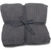 Barefoot Dreams Cozychic® Ribbed Bed Blanket In Gray