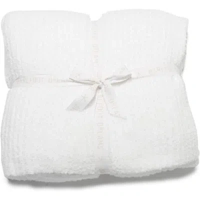 Barefoot Dreams Cozychic Ribbed Bed Ultra Soft Blanket, White, Full Queen