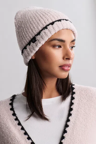 Barefoot Dreams Cozychic® Ribbed Blanket Stitch Beanie In Stone