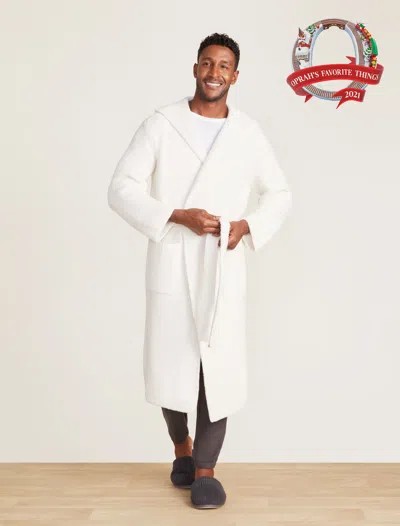 Barefoot Dreams Cozychic® Ribbed Hooded Robe In White