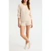 Barefoot Dreams Cozychic® Ribbed Pullover & Shorts In Neutral