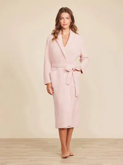 Barefoot Dreams Cozychic® Ribbed Robe In Dusty Rose