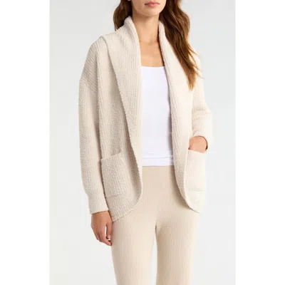 Barefoot Dreams Cozychic® Ribbed Shawl Collar Cardigan In Neutral