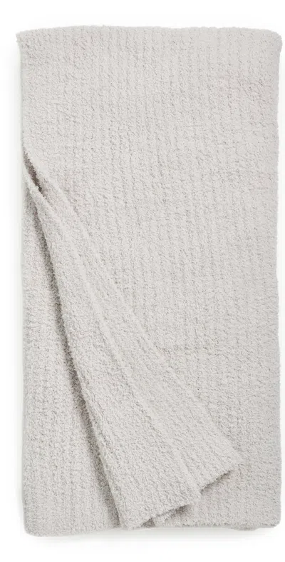 Barefoot Dreams Cozychic Ribbed Throw Almond In Gray