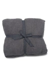 Barefoot Dreams Cozychic® Ribbed Bed Blanket In Graphite