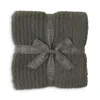 Barefoot Dreams Cozychic Ribbed Throw In Olive Branch