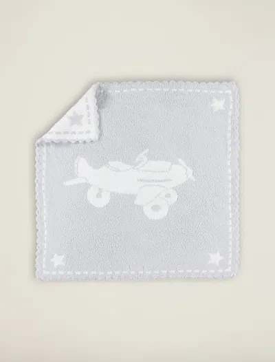 Barefoot Dreams Cozychic® Scalloped Receiving Blanket In Blue / White / Airplane