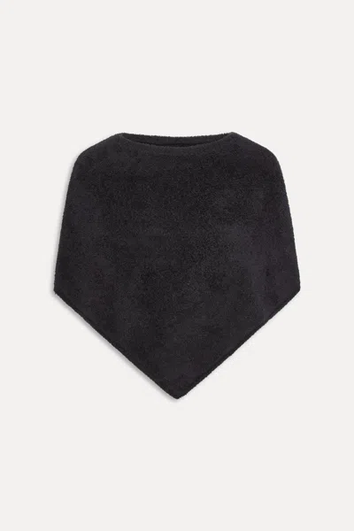 Barefoot Dreams Cozychic® Scout Knit Poncho In Black