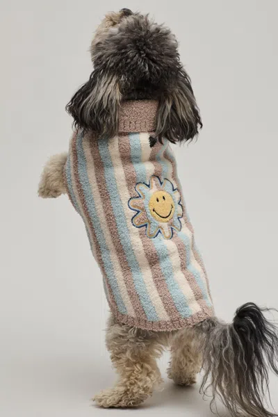 Barefoot Dreams Cozychic® Smiley® Stripe Pet Sweater In Animal Print